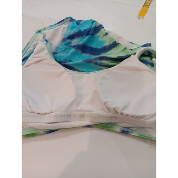 Tommy Hilfiger One Piece Swimsuit Womens 90's‎ Tie Dyed Shelf Bra . Size Small - Picture 4 of 6